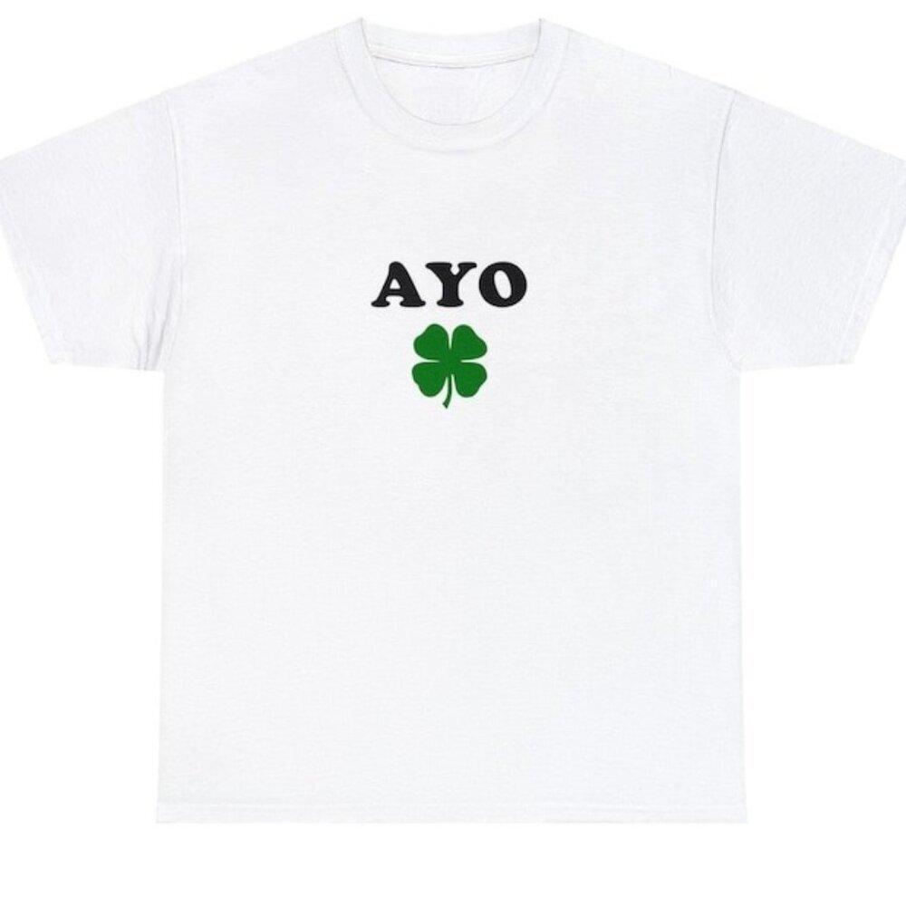 Ayo Edebiri Shamrock St Patricks Day Irish Humor Lucky Green T-Shirt 73